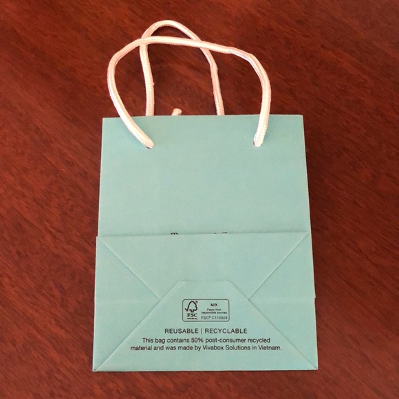 Tiffany & Co. Small Paper Shopping  Bags AND gift note and envelope - Picture 6 of 16